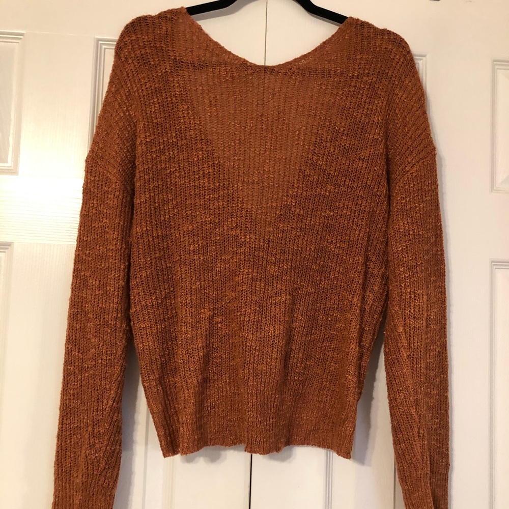 Burnt orange sweater!
